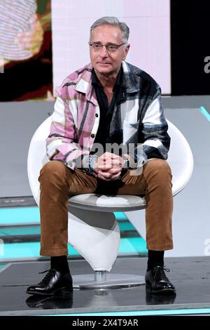 Milano, Italia. 3 maggio 2024. Milano, trasmissione TV “TV Talk - Rai 3 - Paolo Bonolis credito: Agenzia fotografica indipendente/Alamy Live News Foto Stock