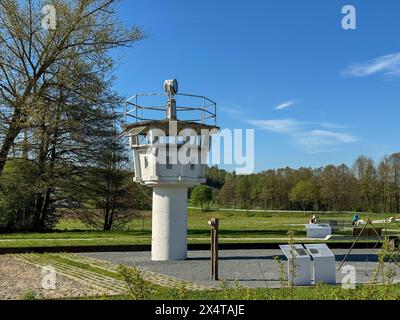 Confine interno tedesco vicino a Moedlareuth, Germania Foto Stock