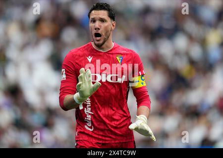 Madrid, Spagna. 4 maggio 2024. Jeremias Ledesma, Conan durante la partita di la Liga tra Real Madrid e Cadice CF giocata allo stadio Santiago Bernabeu il 4 maggio 2024 a Madrid, Spagna. (Foto di Cesar Cebolla/PRESSINPHOTO) credito: PRESSINPHOTO SPORTS AGENCY/Alamy Live News Foto Stock