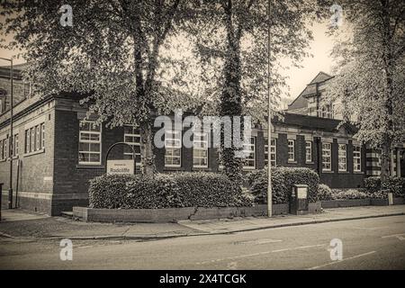 Old Radcliffe Library, Radcliffe, Lancashire, Inghilterra, Regno Unito Foto Stock