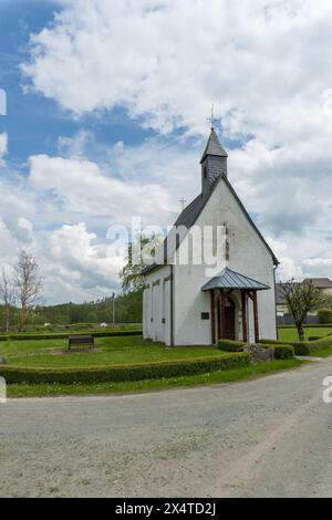 Cappella di San lorenzo nel villaggio tedesco di Glindfeld Foto Stock