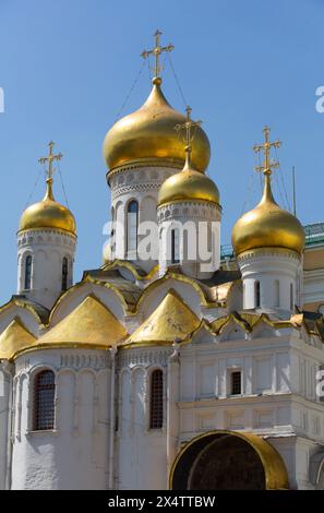 Cattedrale dell'Annunciazione, il Cremlino, Sito Patrimonio Mondiale dell'UNESCO, Mosca, Russia Foto Stock