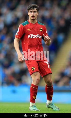 Etihad Stadium, Manchester, Regno Unito. 4 maggio 2024. Premier League Football, Manchester City contro Wolverhampton Wanderers; Hugo Bueno di Wolverhampton Wanderers Credit: Action Plus Sports/Alamy Live News Foto Stock