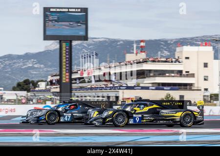 09 RIED Jonas (ger), CAPIETTO Macéo (fra), CAIROLI Matteo (ita), Iron Lynx - Proton, Oreca 07 - Gibson, azione durante il 2° round della Michelin le Mans Cup 2024 sul circuito Paul Ricard dal 3 al 5 maggio 2024 a le Castellet, Francia - Photo Marc de Mattia/DPPI credito: DPPI Media/Alamy Live News Foto Stock