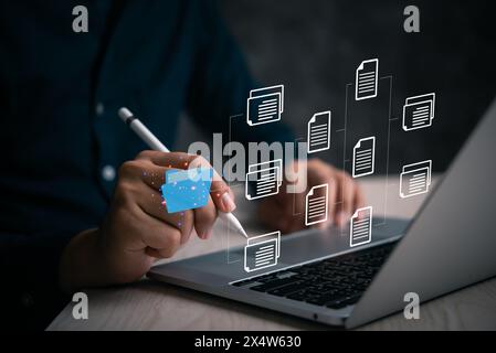 tecnologia delle reti di storage distribuite gestione di server e data center interconnessi come crittografia e sicurezza di rete, privacy e risorse digitali. Foto Stock