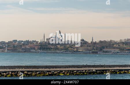 Immortalato la bellezza mozzafiato della storica penisola di Istanbul, 2024 Foto Stock