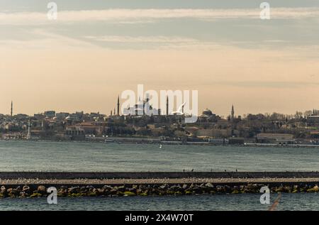 Immortalato la bellezza mozzafiato della storica penisola di Istanbul, 2024 Foto Stock