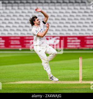 LONDRA, REGNO UNITO. 5 maggio, 24. Ben Green del Leicestershire in azione durante il giorno 2 del Vitality County Championship Middlesex contro Leicestershire al Lord's Cricket Ground domenica 5 maggio 2024 a LONDRA, INGHILTERRA. Crediti: Taka Wu/Alamy Live News Foto Stock