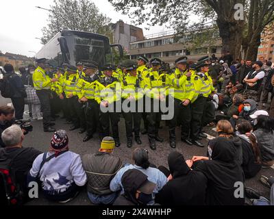 Protesta contro le deportazioni anti-migranti di Peckham Foto Stock