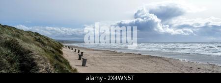 Irvine Beach, Ayrshire settentrionale, Scozia Foto Stock