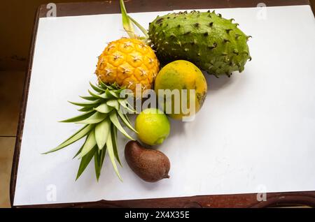 Gruppo di frutta Foto Stock