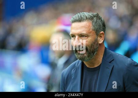 Glasgow, Regno Unito. 5 maggio 2024. I Rangers FC giocano il Kilmarnock FC nella partita di Premiership scozzese all'Ibrox Stadium, stadio di casa dei Rangers, a Glasgow, Scozia, Regno Unito. Il gioco è importante per entrambe le squadre. Se i Rangers vincono rimangono 3 punti dietro al Celtic in campionato, e se il Kilmarnock vince, si avvicinano alle qualificazioni per giocare nelle competizioni europee. Crediti: Findlay/Alamy Live News Foto Stock