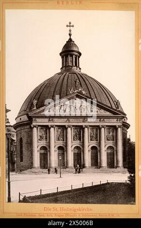 Geografia / viaggi, Germania, Berlino, Cattedrale di Sant'Edvige, immagine della leporello ' Berlino ', il COPYRIGHT DELL'ARTISTA NON DEVE ESSERE CANCELLATO Foto Stock