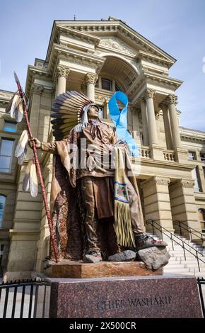Wyoming, State Capitol, State Government Office a Cheyenne, Wyoming, USA Foto Stock