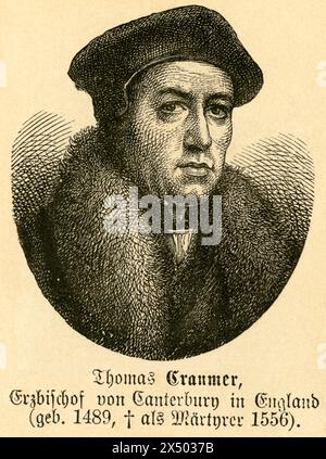 Thomas Cranmer, Arcivescovo di Canterbury, il COPYRIGHT DELL'ARTISTA NON DEVE ESSERE AUTORIZZATO Foto Stock