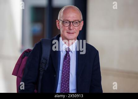 Londra, Regno Unito 5 maggio 2024 Pat McFadden, Cancelliere ombra del Ducato di Lancaster e Coordinatore della campagna Nazionale Laburista, alla BBC for Sunday With Foto Stock