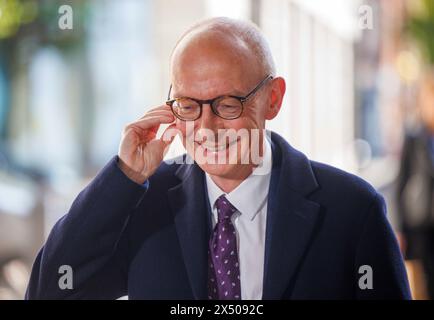 Londra, Regno Unito 5 maggio 2024 Pat McFadden, Cancelliere ombra del Ducato di Lancaster e Coordinatore della campagna Nazionale Laburista, alla BBC for Sunday With Foto Stock