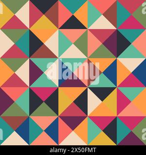 Motivo astratto, triangoli colorati, vettore Illustrazione Vettoriale