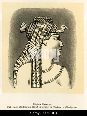 Africa, Egitto, ritratto della regina egiziana Cleopatra VII, il COPYRIGHT DELL'ARTISTA NON DEVE ESSERE CANCELLATO Foto Stock