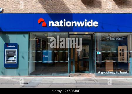 Nationwide building Society, Petty Cury, Cambridge, Inghilterra, Regno Unito Foto Stock