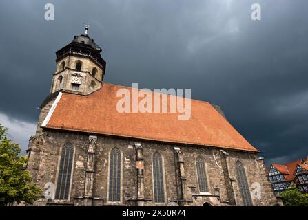 Chiesa di San Blasio, Hannoversch Münden, bassa Sassonia, Germania, Europa Foto Stock