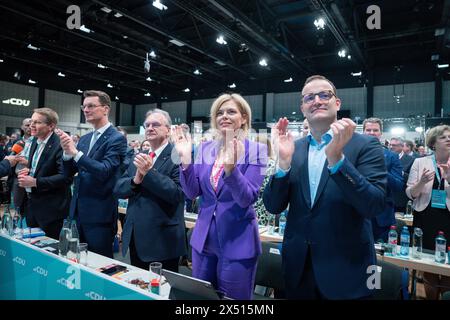 36. Bundesparteitag der CDU Deutschland 2024 Berlin Berlin Berlin Deutschland *** 36 Conferenza federale del partito della CDU Germania 2024 Berlino Berlino Germania Foto Stock