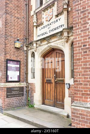 Laboratory of Physical Chemistry and Whipple Museum of History of Science, New Museums Site, University of Cambridge, Inghilterra. Foto Stock