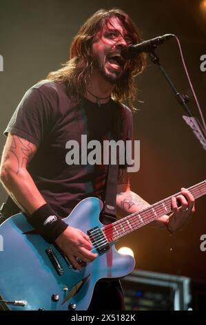 Londra, Regno Unito. 25 febbraio 2011. Il cantante Dave Grohl della rock band americana Foo Fighters pubblica il Big Gig degli NME Awards alla Wembley Arena. Credito: Justin N Foto Stock