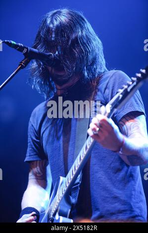 Londra, Regno Unito. 25 febbraio 2011. Il cantante Dave Grohl della rock band americana Foo Fighters pubblica il Big Gig degli NME Awards alla Wembley Arena. Credito: Justin N Foto Stock