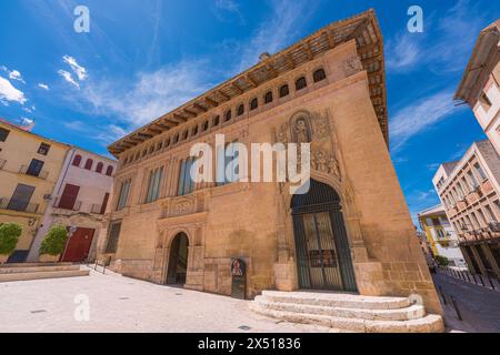 Xàtiva, Spagna. 3 maggio 2024. Vista esterna dell'Hospital Reial, edificio storico del XVI secolo Foto Stock