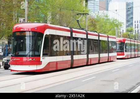 Bombardier Tramway o Streetcar, Toronto, Canada Foto Stock