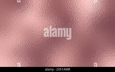 Lamina in metallo oro rosa. Sfondo rosa effetto metallizzato. Splendido design rosa glitter. Superficie verniciata dorata. Textur. Rame Stampe sfumate Illustrazione Vettoriale