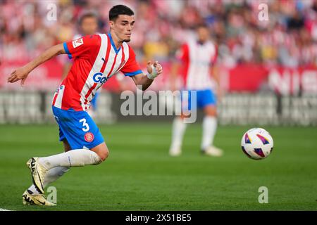 Girona, Spagna. 4 maggio 2024. Miguel Gutierrez del Girona FC durante la partita della Liga EA Sports tra il Girona FC e il Barcellona giocata allo Stadio Montilivi il 4 maggio 2024 a Girona, in Spagna. (Foto di Bagu Blanco/PRESSINPHOTO) credito: PRESSINPHOTO SPORTS AGENCY/Alamy Live News Foto Stock