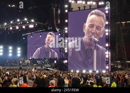 "Bruce Springsteen & the e Street Band", "Cardiff Wales", "The Boss at Cardiff Millennium Stadium", "5 maggio 2024", "Rock & Roll", "Hall of Fame" Foto Stock