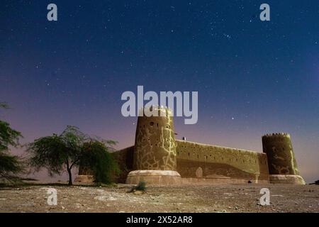 Forte di al Zubara, storica fortezza militare del Qatar, Medio Oriente, penisola arabica. Foto Stock