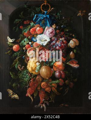 Festa di frutta e fiori. Jan Davidsz. De Heem. 1660 - 1670 Foto Stock