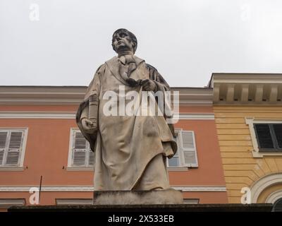 Statua, Alberto Azuni, Piazza Domenico a Sassari, Sassari, Sardegna, Italia Foto Stock