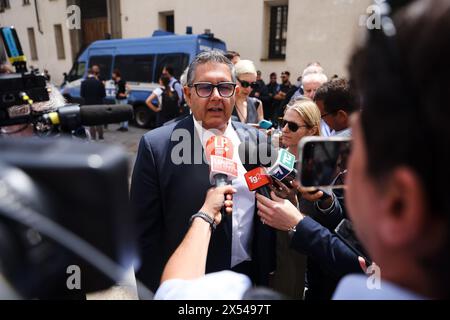 Milano, Italia. 14 giugno 2023. Foto Alessandro Bremec/LaPresse 14-06-2023 Milano, Italia - Cronaca - i funerali di Stato di Silvio Berlusconi nel Duomo di Milano. Nella foto: Giovanni Toti 14 giugno 2023 Milano Italia - News - i funerali di Stato di Silvio Berlusconi nel Duomo di Milano. Nella foto: Giovanni Toti credito: LaPresse/Alamy Live News Foto Stock