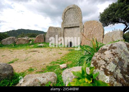 Tomba dei gigante a Dorgali, Nuoro, Sardegna, Italia Foto Stock