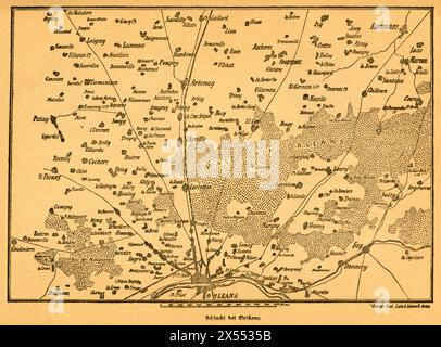 Geografia / viaggi, Germania, Francia, guerra franco-prussiana, battaglia di Orléans, IL COPYRIGHT DELL'ARTISTA NON DEVE ESSERE CANCELLATO Foto Stock