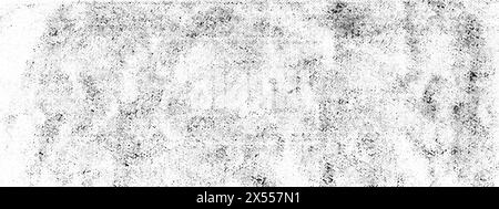 Texture invecchiata con motivo raster a mezzitoni. Rumore monocromatico di polvere o sporco, errori di stampa per sovrapposizione nella tecnica grunge. BG vettoriale Illustrazione Vettoriale