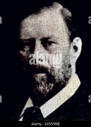 Stoker, Bram (Abraham), 8.11.1847 - 20.4,1912, autore/scrittore irlandese, ritratto, ADDITIONAL-RIGHTS-CLEARANCE-INFO-NOT-AVAILABLE Foto Stock
