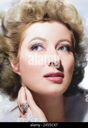 Garson, Greer, 29.9.1904 - 6,4.1996, attrice britannica, ritratto, 1950S, ULTERIORI-DIRITTI-CLEARANCE-INFO-NON-DISPONIBILI Foto Stock