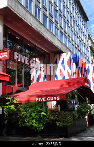 Ristorante fast food Five Guys - Champs Elysées - Parigi - Francia Foto Stock