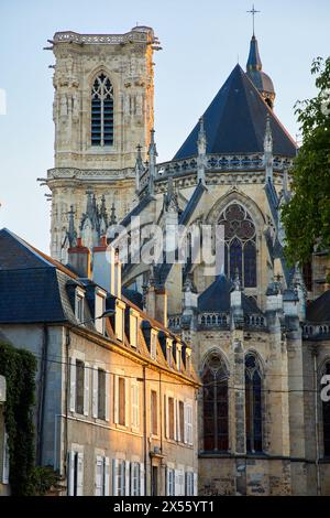 Cattedrale di Saint Cyr e Sainte Julitte, Nevers, Nièvre, Borgogna, in Francia, in Europa Foto Stock