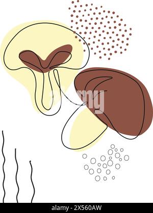 Contorno del vettore astratto della silhouette della pera. Illustrazione disegnata a mano continua. Icona della frutta da giardino. Design minimalista, stampa lineare, striscioni, cartoline Illustrazione Vettoriale