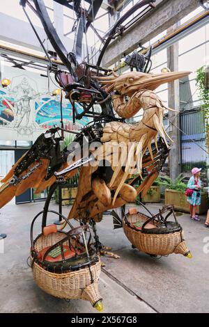 Galerie des machines, Les Machines de l'Île, Nantes, Pays de la Loire, Francia Foto Stock