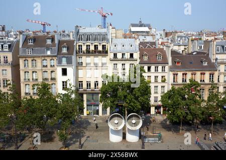 Place George Pompidou Square Parigi. Francia. Foto Stock