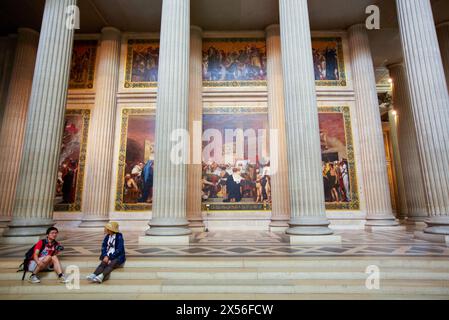 Il Pantheon. Parigi. Francia. Foto Stock