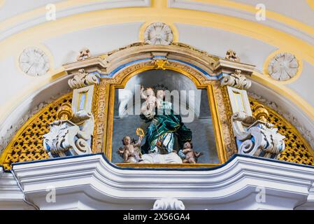 Iglesia de Santo Stefano a Capri, Italia Foto Stock